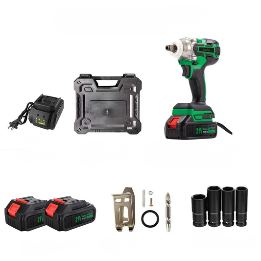 380Nm 21V Brushless Cordless Electric Wrench High Torque Impact Tool - Tampa Home & Garden Store