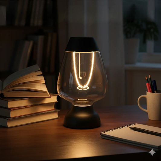 Rechargeable Dimmable LED Filament Table Lamp – Nordic Cordless Bedside Light - Tampa Home & Garden Store