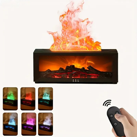 USB-Powered Fireplace Air Freshener with LED Flame Effect for Home & Office - Tampa Home & Garden Store