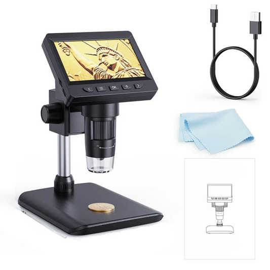 4.3 Inch IPS USB Digital Microscope 1000X Coin Soldering Repair Camera - Tampa Home & Garden Store