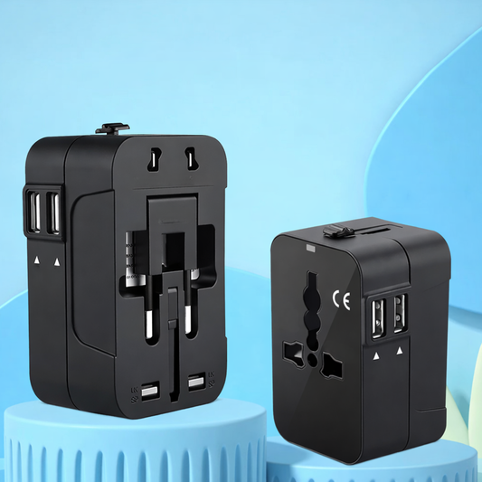 Universal Travel Adapter EU UK US AU Plug Converter Dual USB Power Charger - Tampa Home & Garden Store