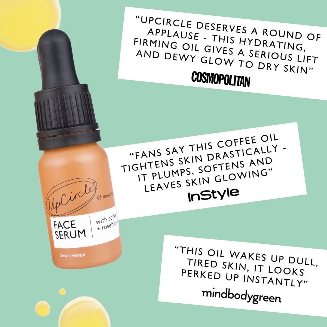 UpCircle Travel-Size Face Serum bottle with dropper, orange serum in gifting skin care kit on Tampa Home & Garden Store