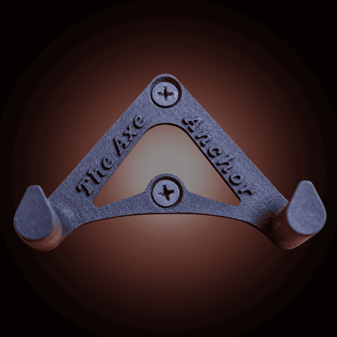 Axe Anchors drywall anchor, triangular metal mount with 3 screws, Whiskey River Art Trading on Tampa Home & Garden Store