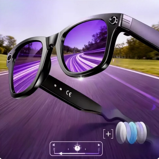 AI Camera Smart Glasses Color-Changing Translation Photo Video Recording Sunglasses - Tampa Home & Garden Store