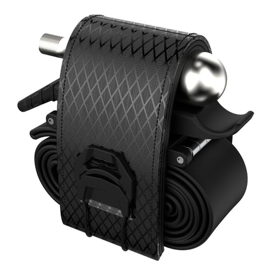 Tube Strap with ATOP dial by KOM Cycling, black strap with metal dial hardware on Tampa Home & Garden Store