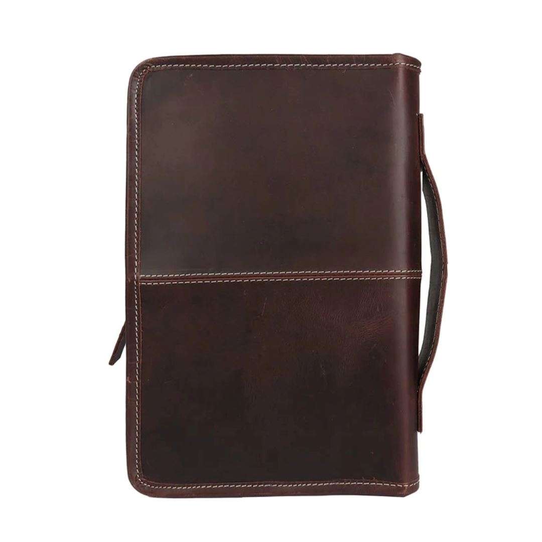 Classic Bible Leather Cover - Choco - Tampa Home & Garden Store