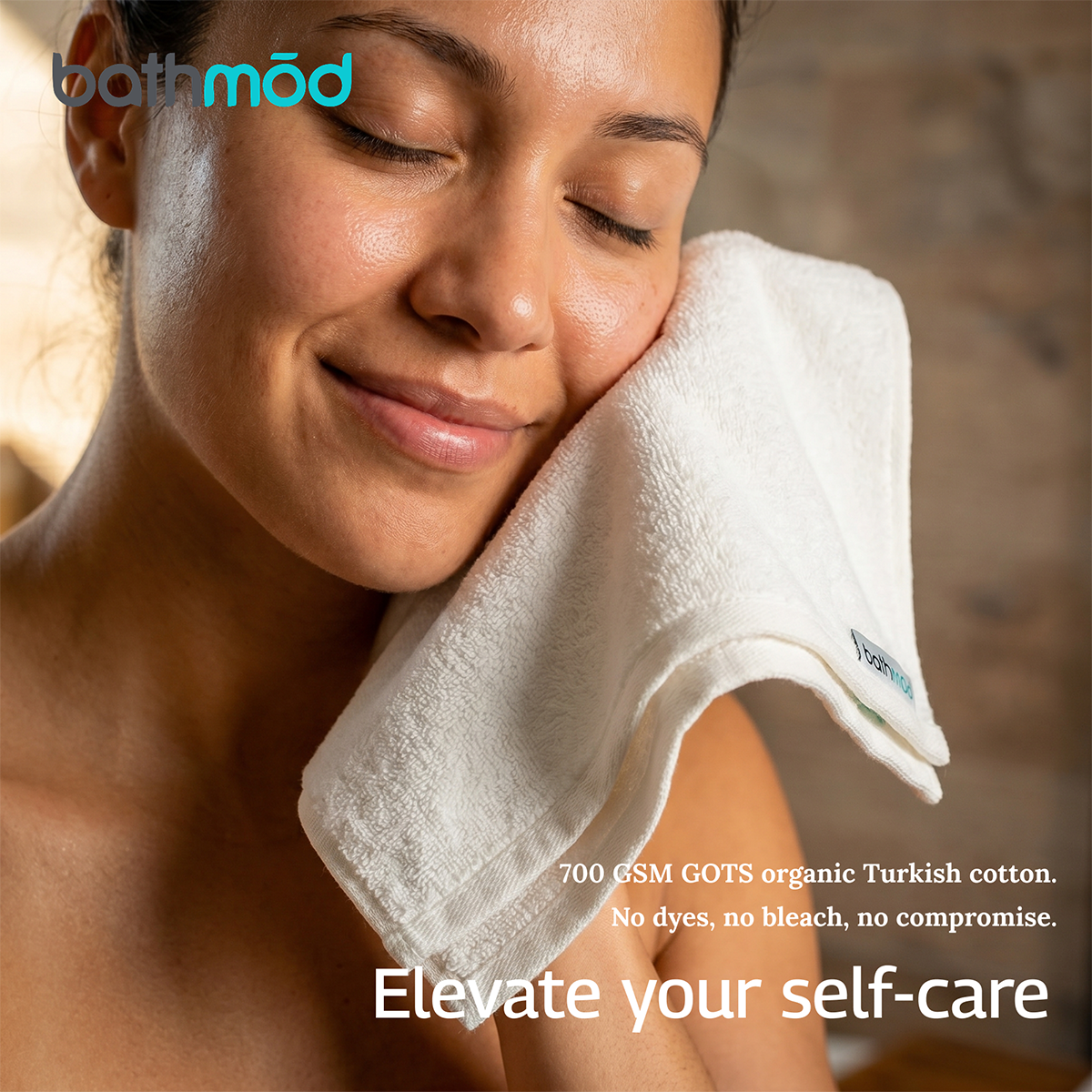 Ensemble de six serviettes de bain bio de luxe | Serviettes douces, moelleuses et écologiques