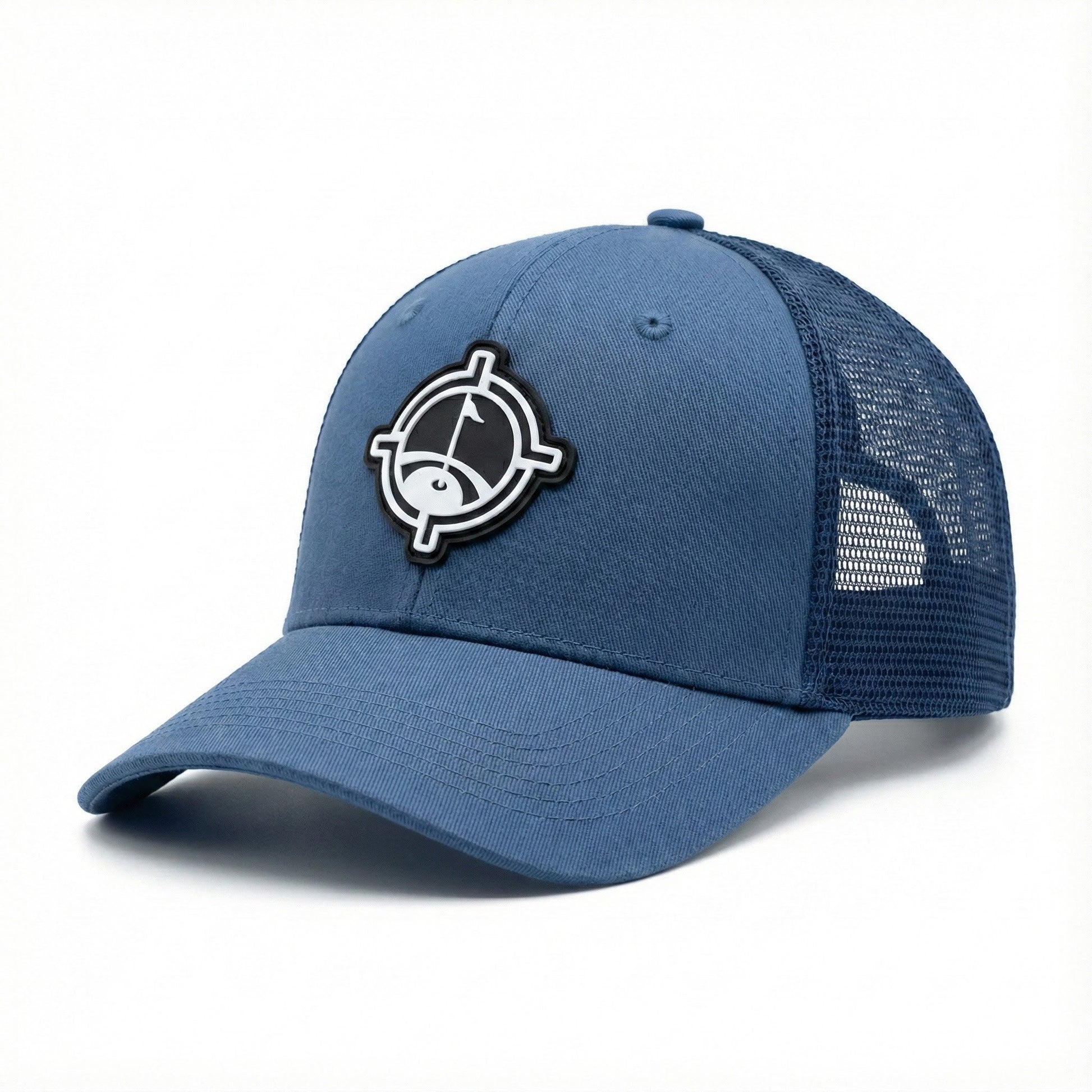 Aiming Fluid Golf Hat blue TourDry mesh-back snapback with front logo patch on Tampa Home & Garden Store