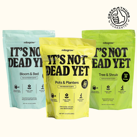 Garden Bundle fertilizer set by MitoGrow, three colorful indoor/outdoor plant fertilizers on Tampa Home & Garden Store