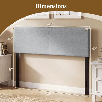 Upholstered Headboard for Queen and Full Bed