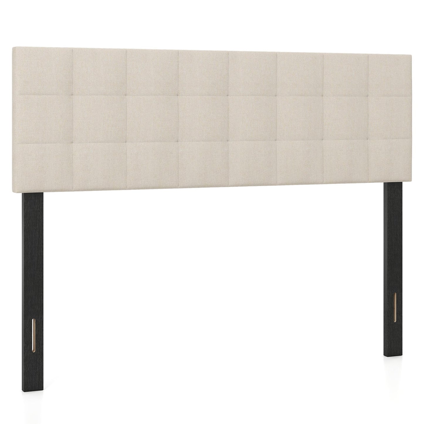 Upholstered Queen Headboard With Adjustable Legs