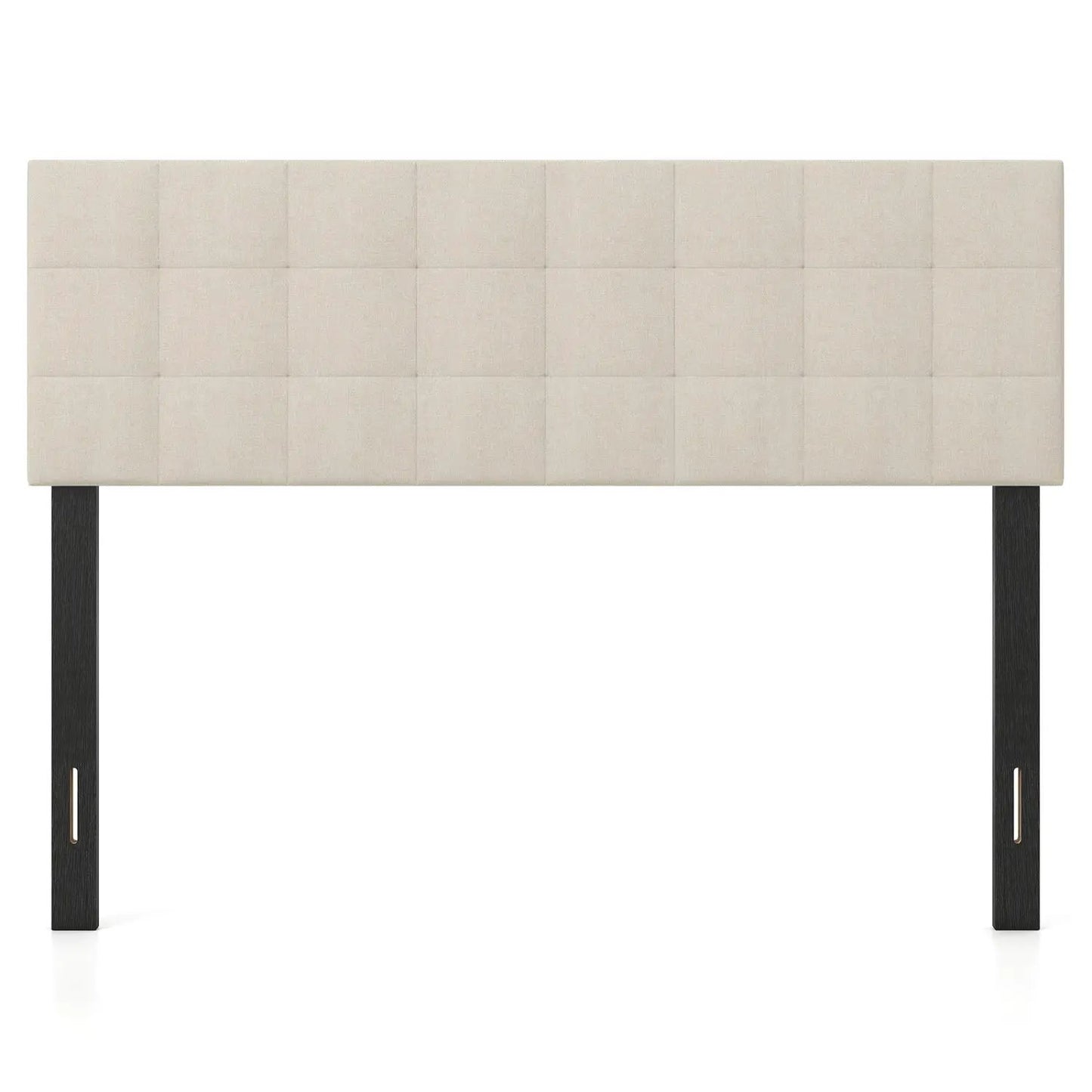 Upholstered Queen Headboard With Adjustable Legs