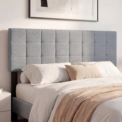 Upholstered Queen Headboard With Adjustable Legs