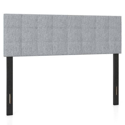 Upholstered Queen Headboard With Adjustable Legs
