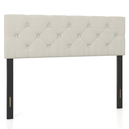 Upholstered Tufted Headboard Queen Full Size