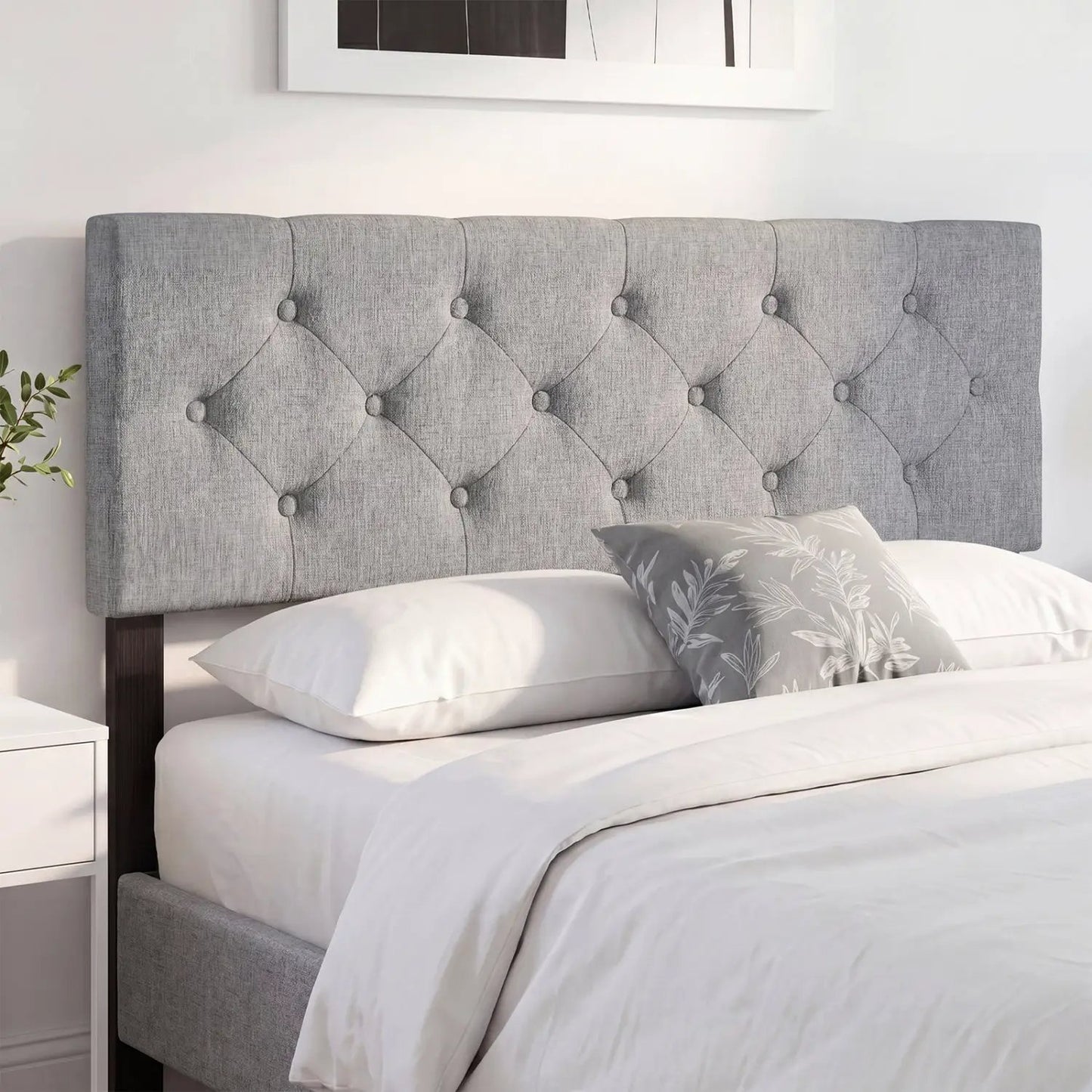 Upholstered Tufted Headboard Queen Full Size