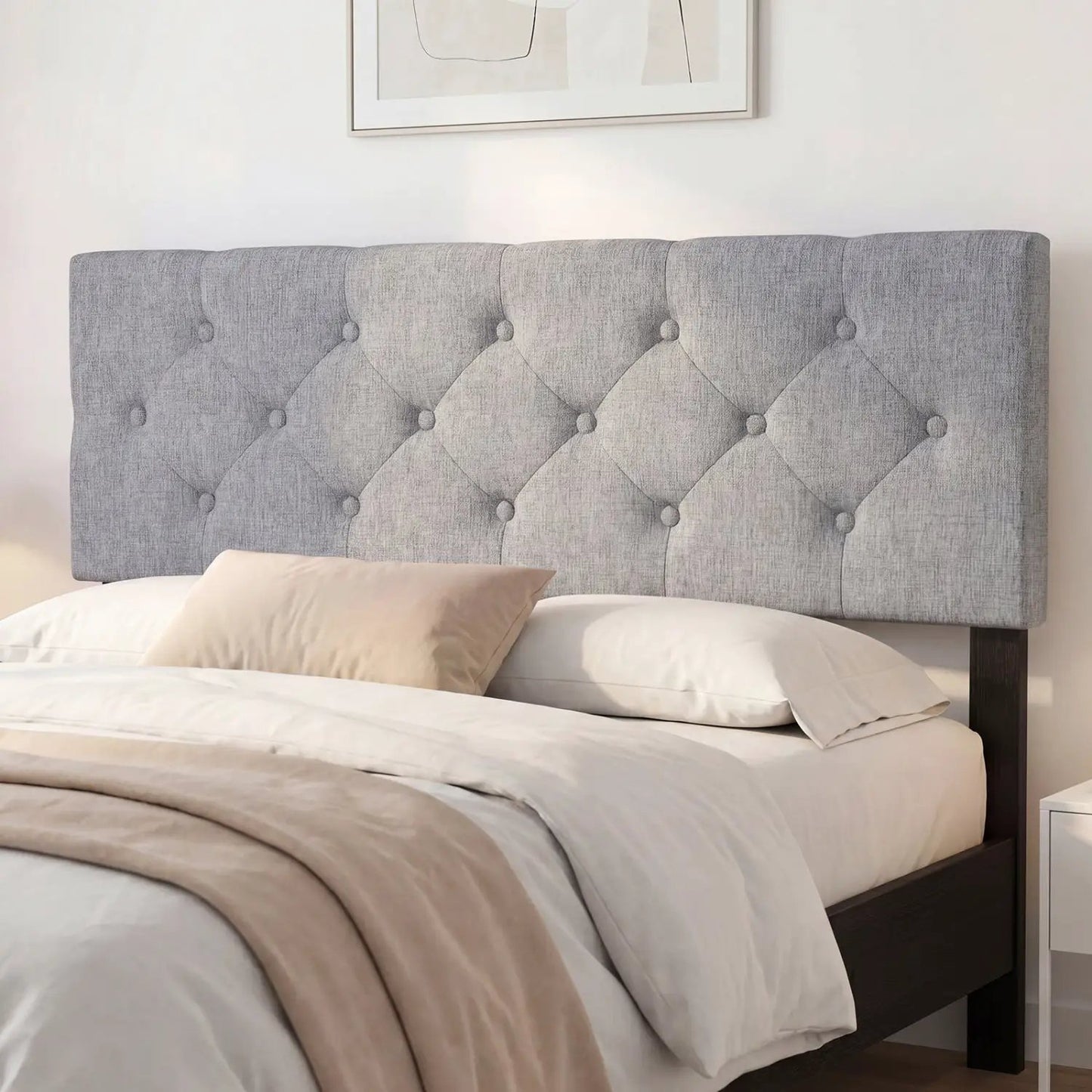 Upholstered Tufted Headboard Queen Full Size