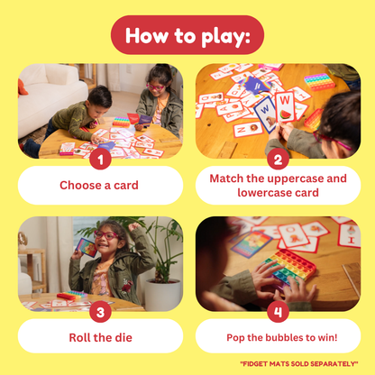 ABC: Learn Uppercase & Lowercase Letters Card Pack CHOOSE Act card game by The Fidget Games on Tampa Home & Garden Store