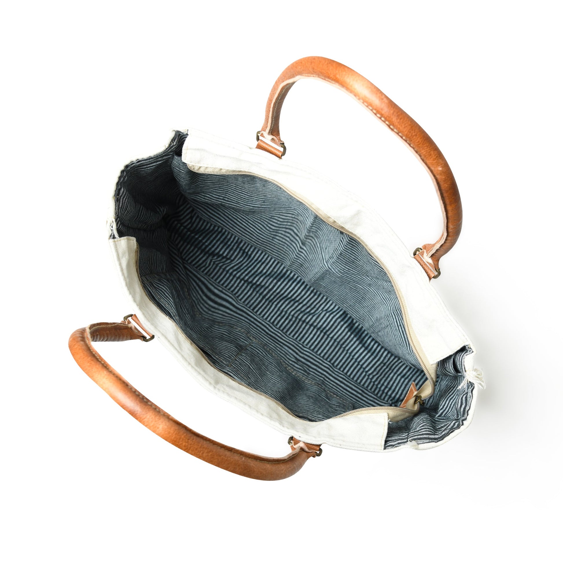 Urban Zigzag Canvas Shopper's Tote - Tampa Home & Garden Store