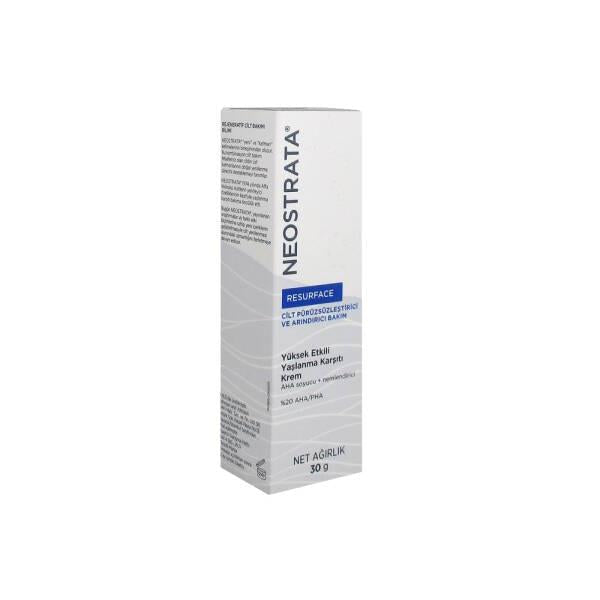 Neostrata Resurface face cream box with blue RESURFACE label, white packaging, 30 g on Tampa Home & Garden Store