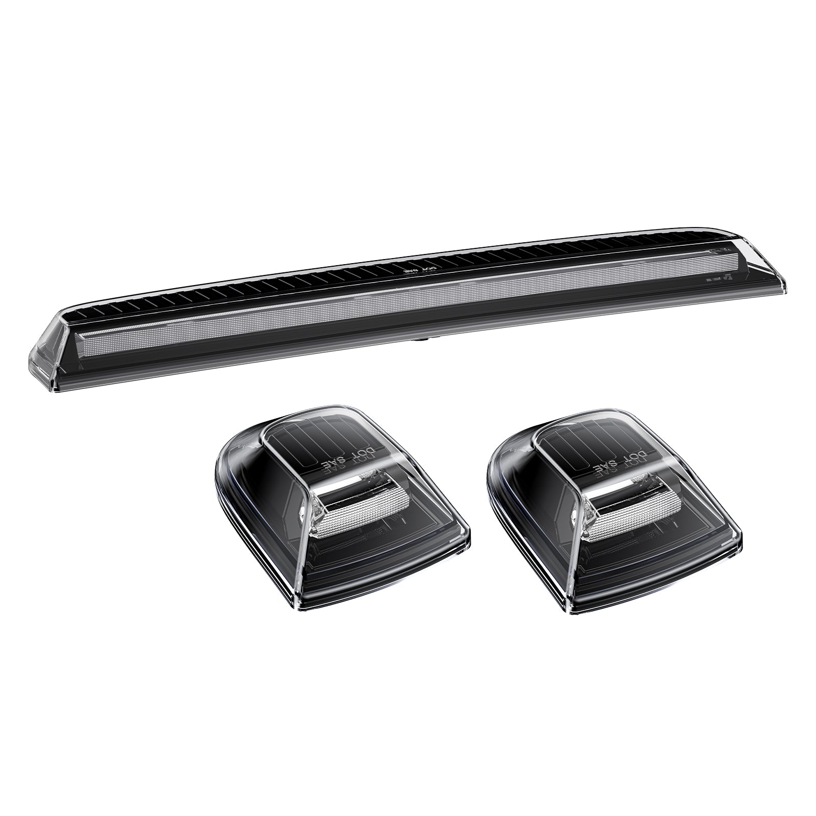 AutoLEDTech.com smoked white amber LED roof cab light bar for 2020–2026 GMC HD; four-lamp kit on Tampa Home & Garden Store