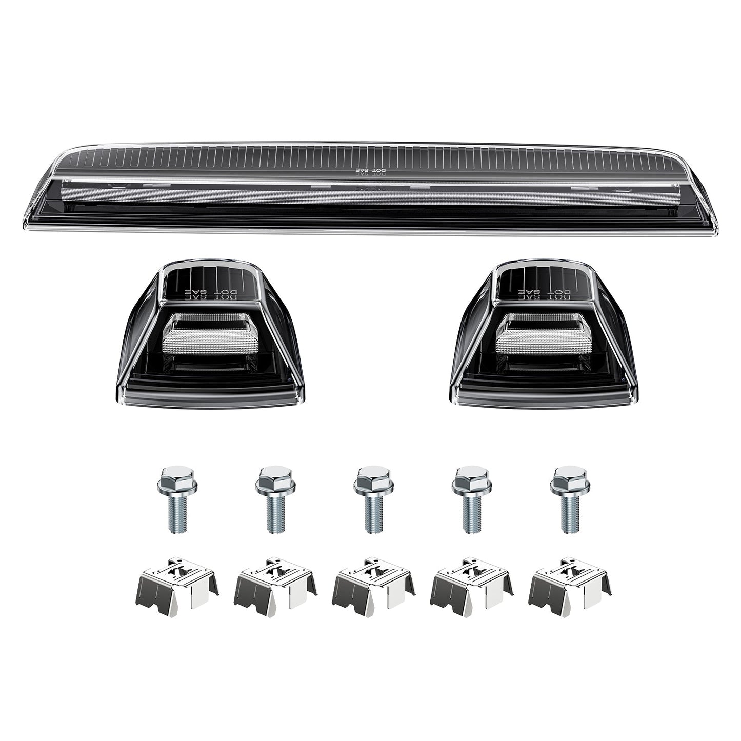 AutoLEDTech.com smoked white amber LED roof cab light bar for GMC/Chevy HD 2 cab lights on Tampa Home & Garden Store