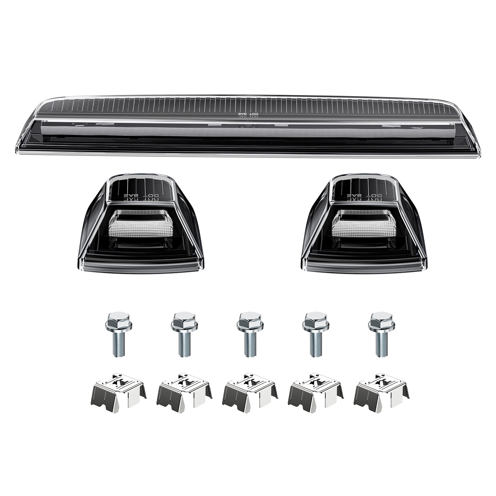 AutoLEDTech.com smoked white amber LED roof cab light bar for GMC/Chevy HD 2 cab lights on Tampa Home & Garden Store
