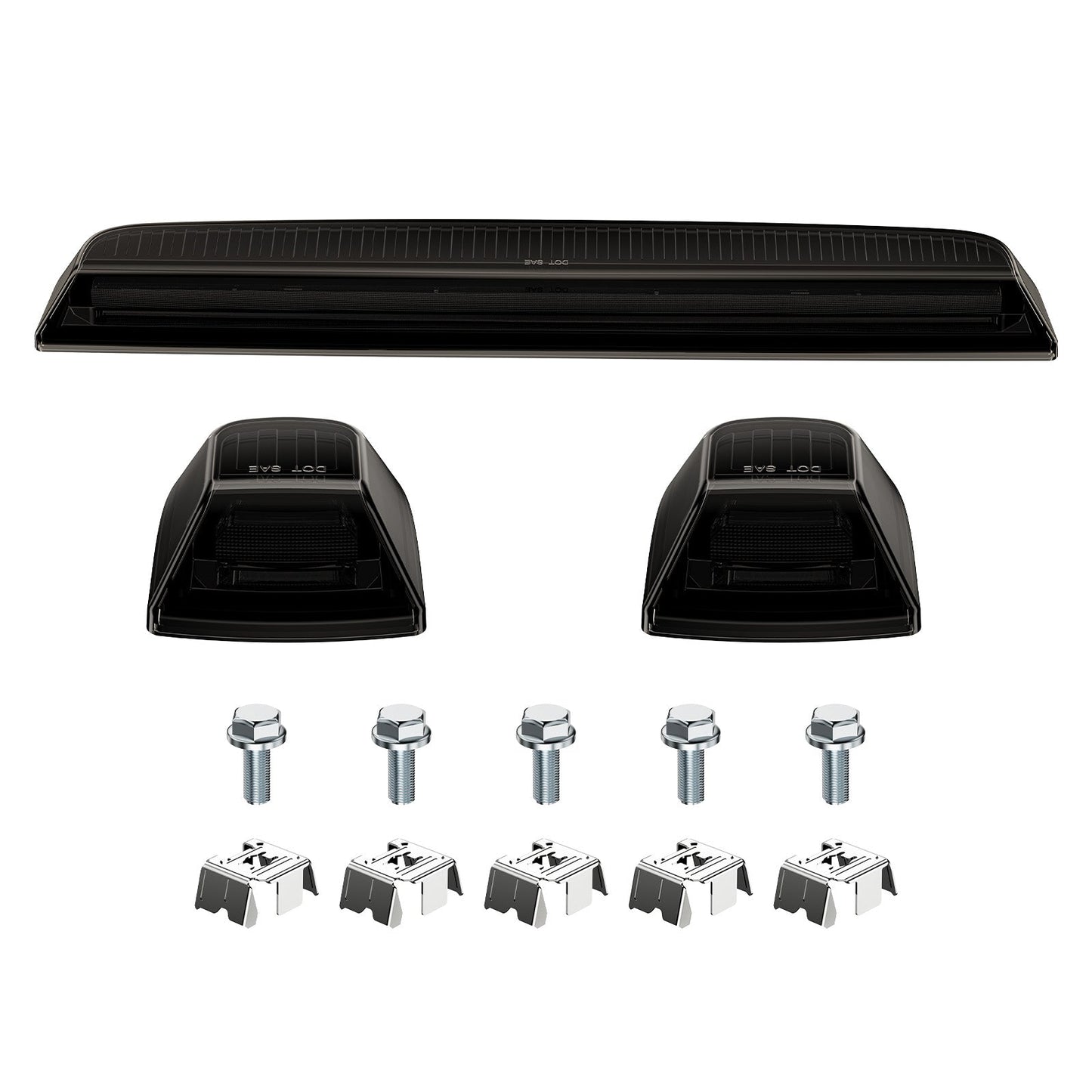 AutoLEDTech.com smoked white amber LED roof cab lights kit for GMC/Chevy HD with hardware on Tampa Home & Garden Store