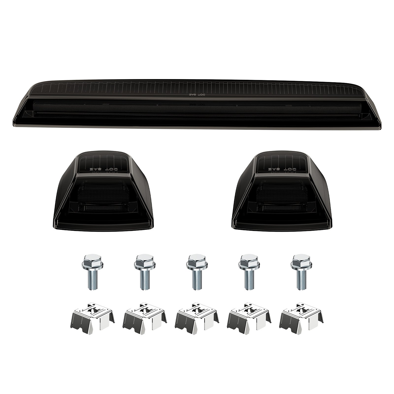 AutoLEDTech.com smoked white amber LED roof cab lights kit for GMC/Chevy HD with hardware on Tampa Home & Garden Store