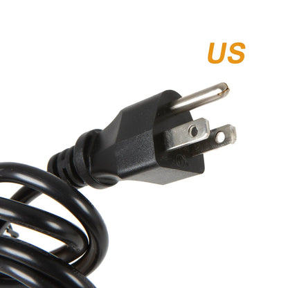 EUNORAU US/CA charger plug with two flat blades and black cord on Tampa Home & Garden Store