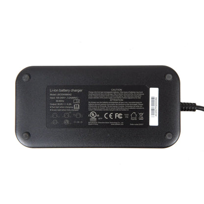 EUNORAU 52V4A ebike charger, black rectangular Li-ion charger with side barcode label on Tampa Home & Garden Store