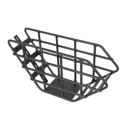 Mid-Position Storage Basket for FLASH Ebikes black metal bicycle basket with mounting brackets on Tampa Home & Garden Store