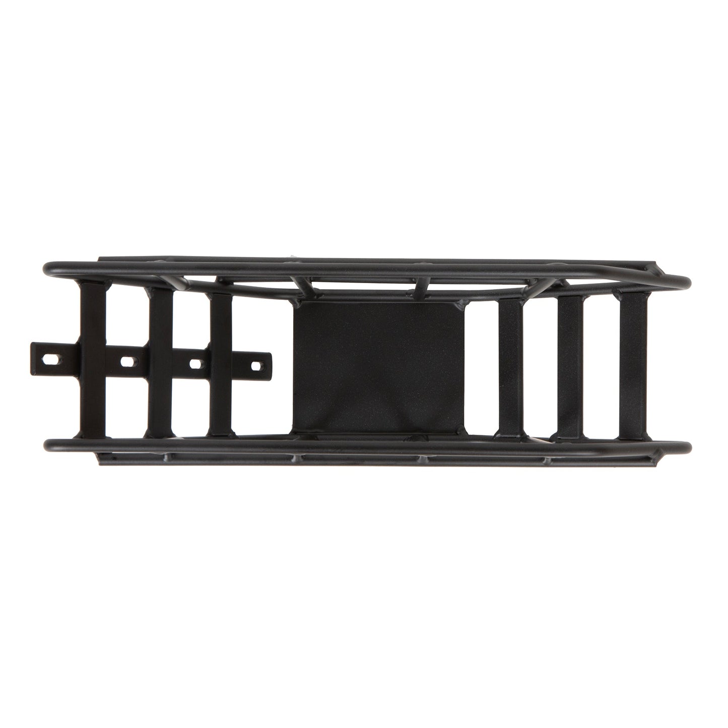Mid-Position Storage Basket for FLASH Ebikes, black metal bicycle basket with mounting brackets on Tampa Home & Garden Store
