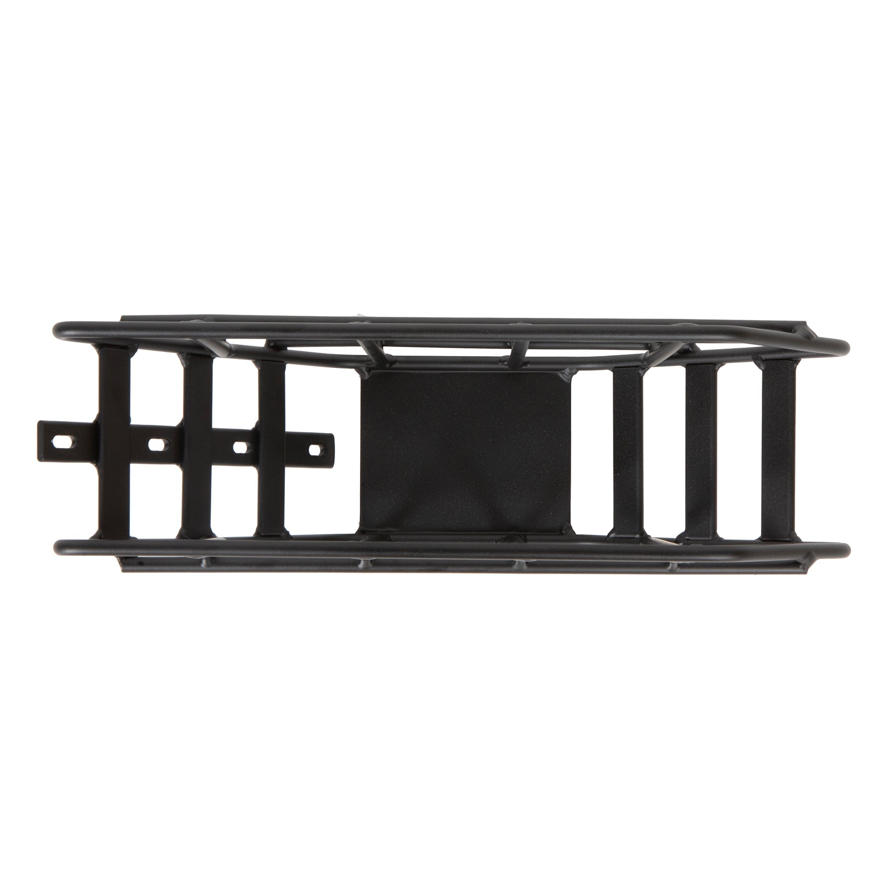 Mid-Position Storage Basket for FLASH Ebikes, black metal bicycle basket with mounting brackets on Tampa Home & Garden Store