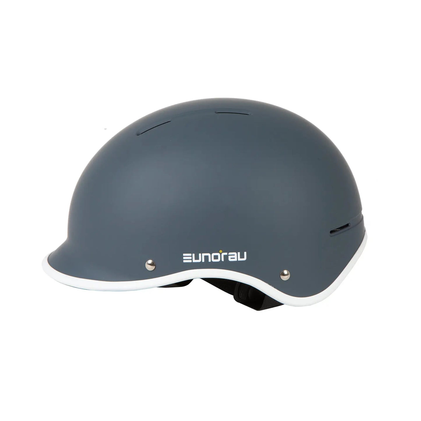 EUNORAU Genesis unisex adult bike helmet matte blue-gray with white rim and visible EUNORAU logo on Tampa Home & Garden Store