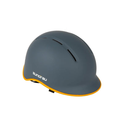 EUNORAU Genesis JR kids bike helmet in dark blue with orange trim and visible logo on Tampa Home & Garden Store