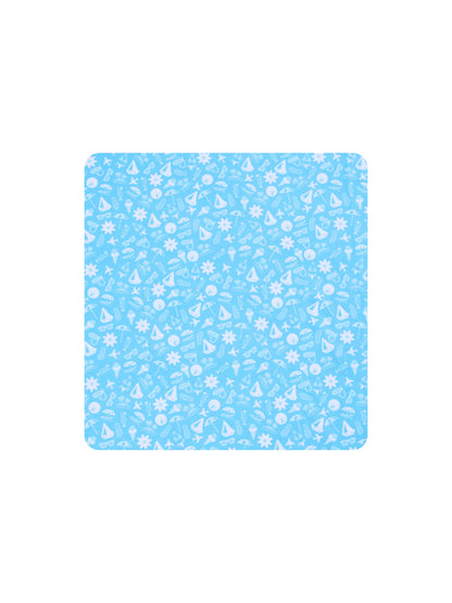 Vacation Performance Polo by White Water Life in blue tropical print on Tampa Home & Garden Store