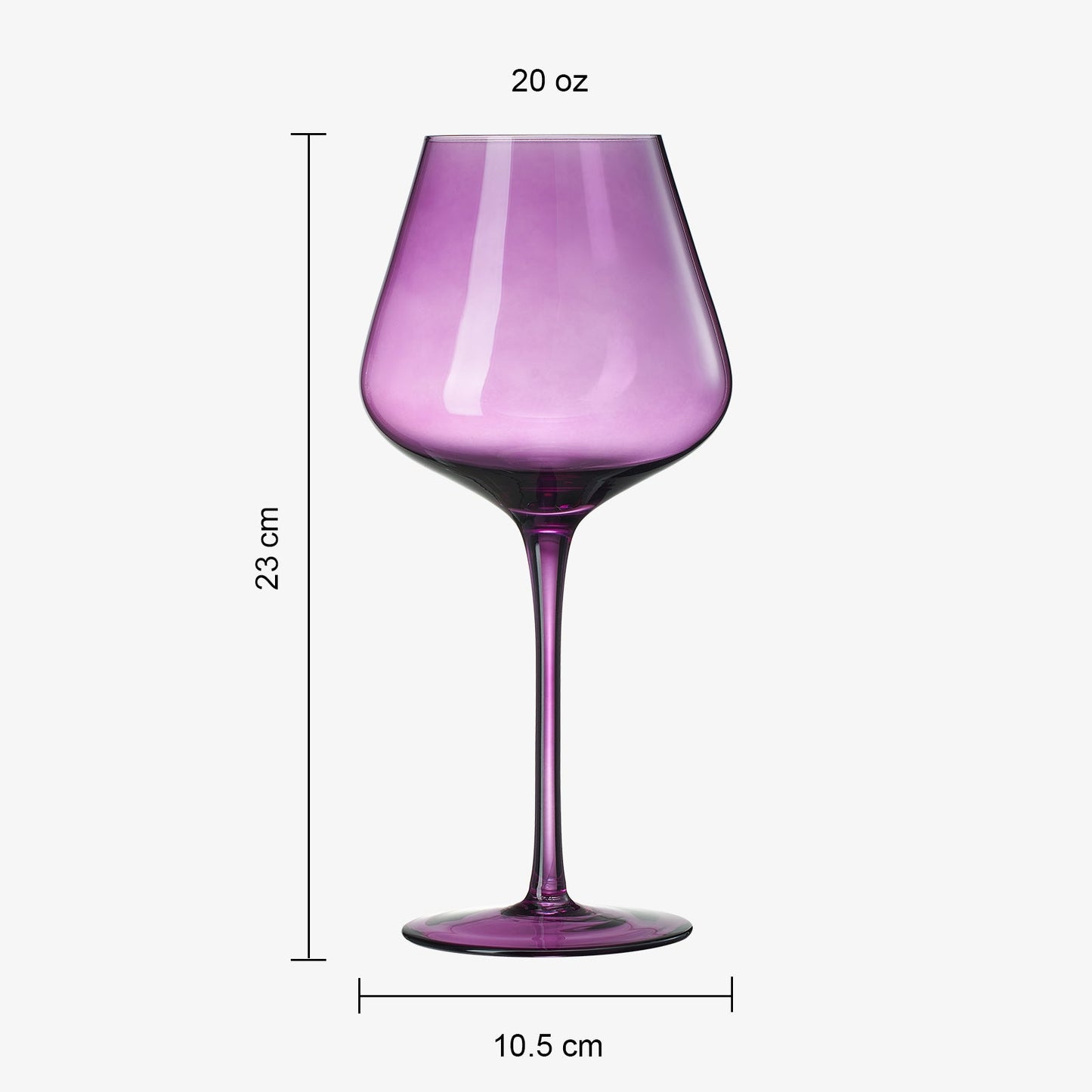 Love Decorative Stemmed Wine Glasses Set of Six