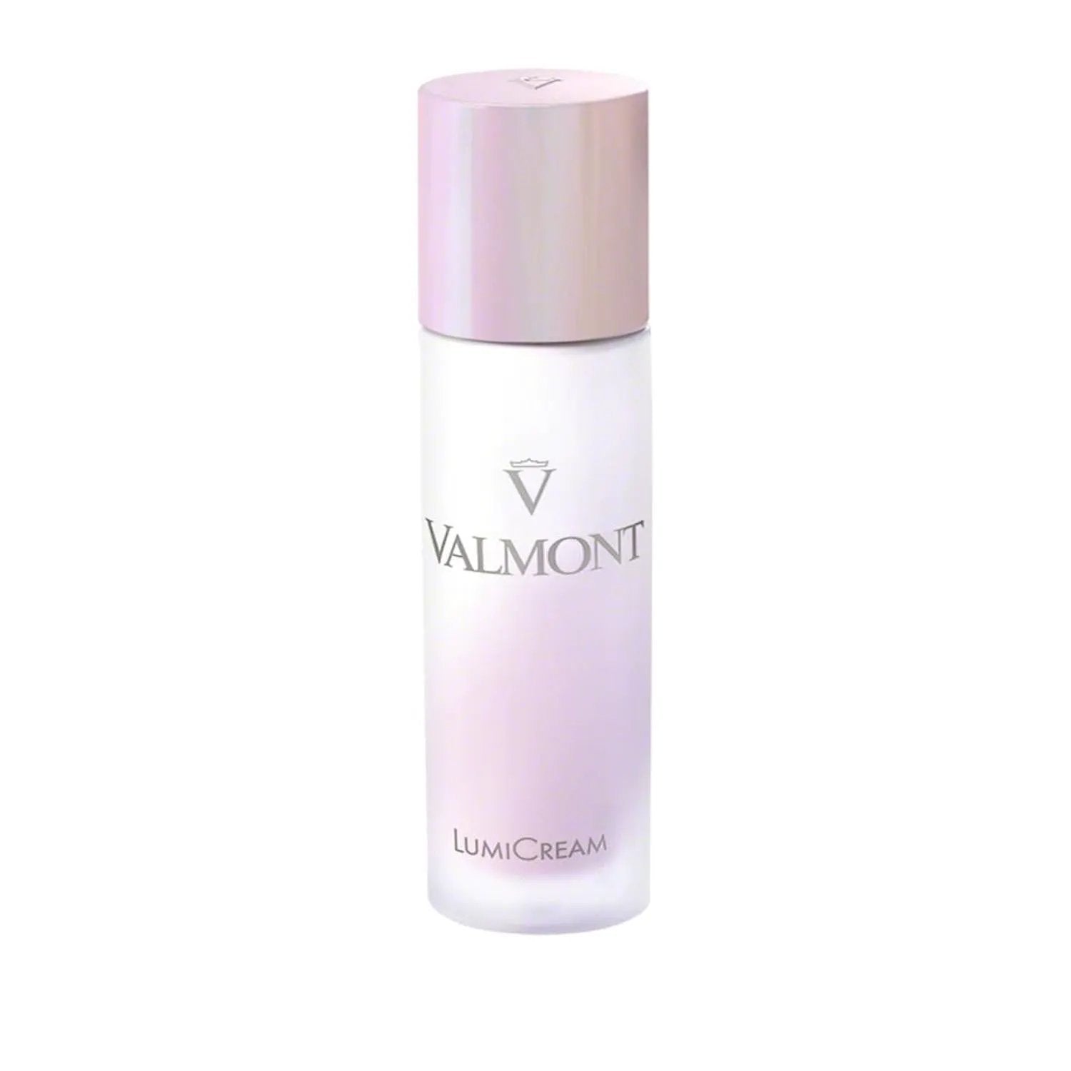 Valmont LumiCream 50ML bottle with iridescent pink cap, face moisturizer on Tampa Home & Garden Store