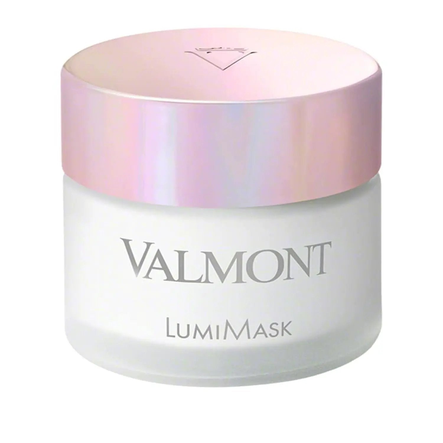 Valmont LumiMask mask jar, iridescent pink lid, 50ML skincare mask on Tampa Home & Garden Store