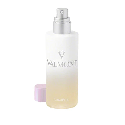 Valmont LumiPeel facial cleanser bottle with silver pump, white-to-pale-yellow gradient on Tampa Home & Garden Store