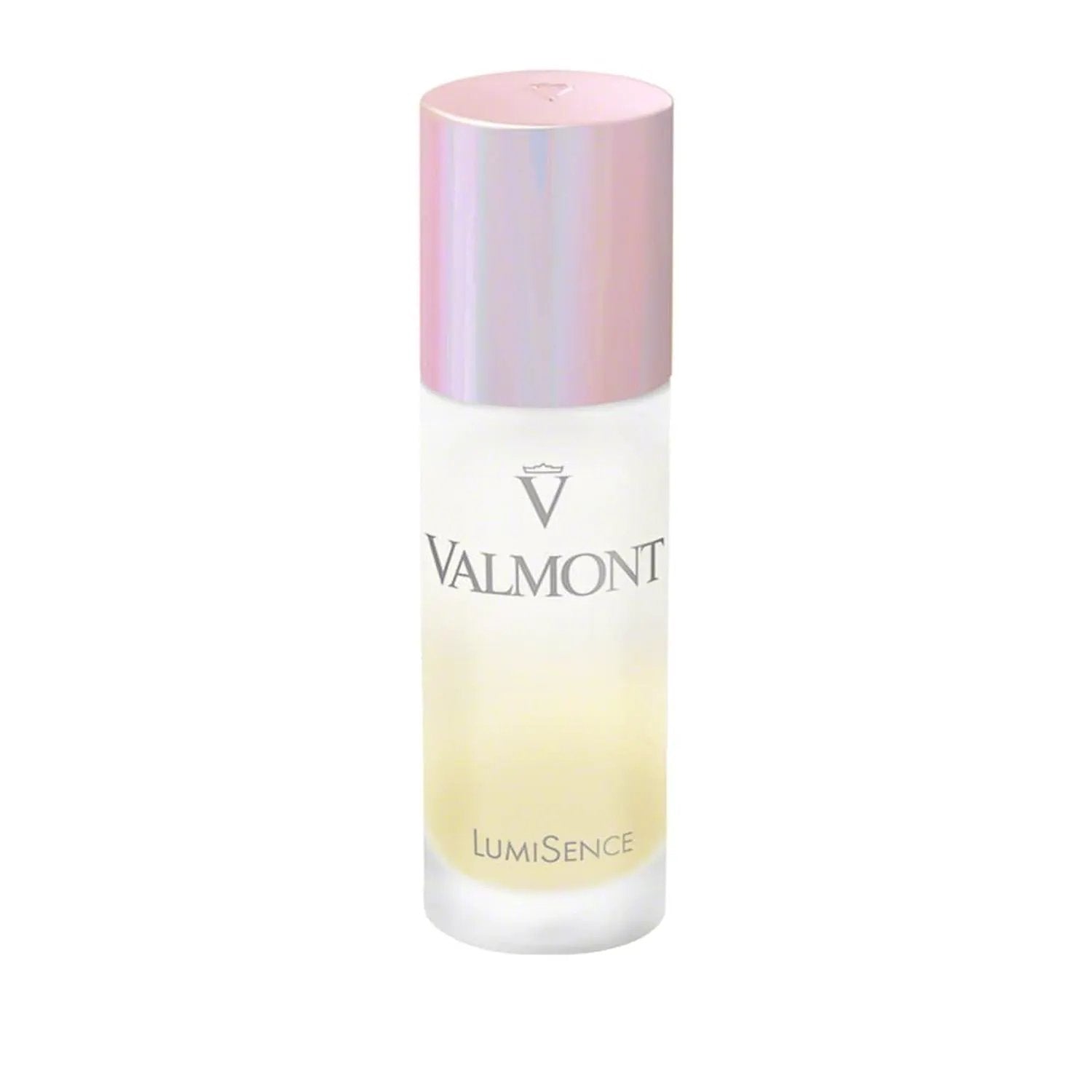 Valmont LumiSence 30ML serum bottle with pink iridescent cap and frosted white container on Tampa Home & Garden Store