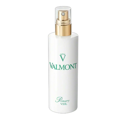 Valmont Primary Veil toner bottle white with gold spray pump on Tampa Home & Garden Store