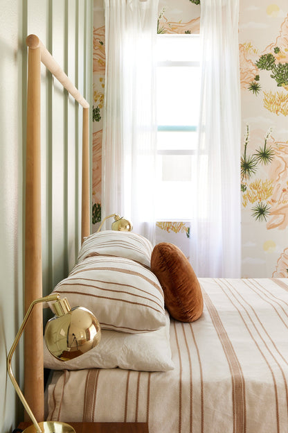Vasquez Wallpaper, tan & peach - Tampa Home & Garden Store