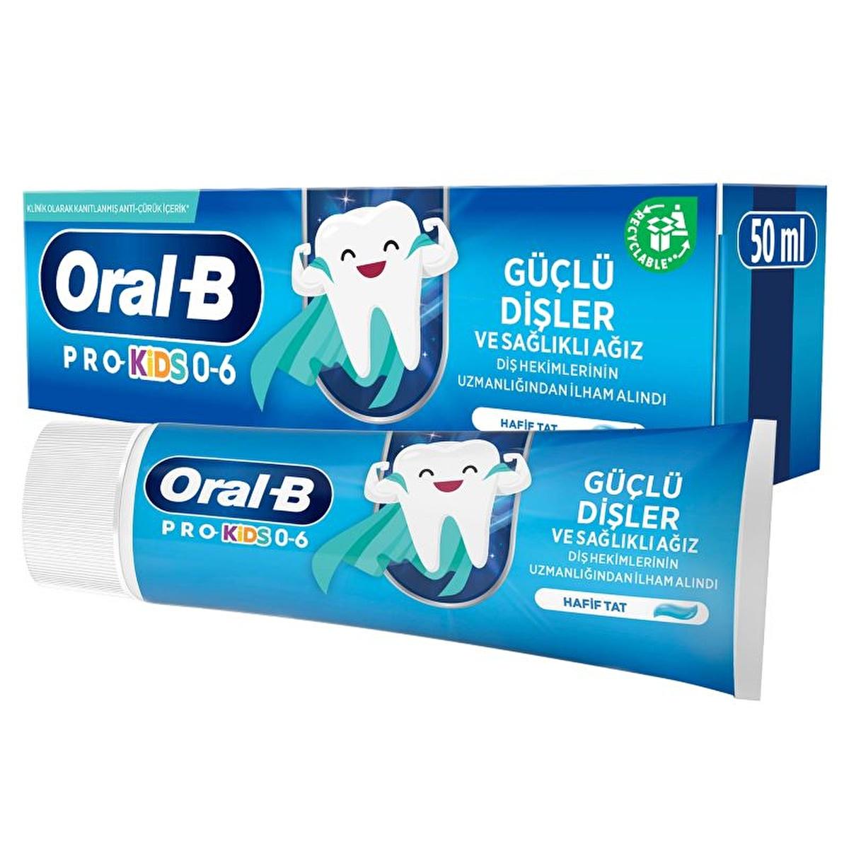 Oral-B Pro Kids toothpaste tube and box, blue packaging, 50 ml on Tampa Home & Garden Store