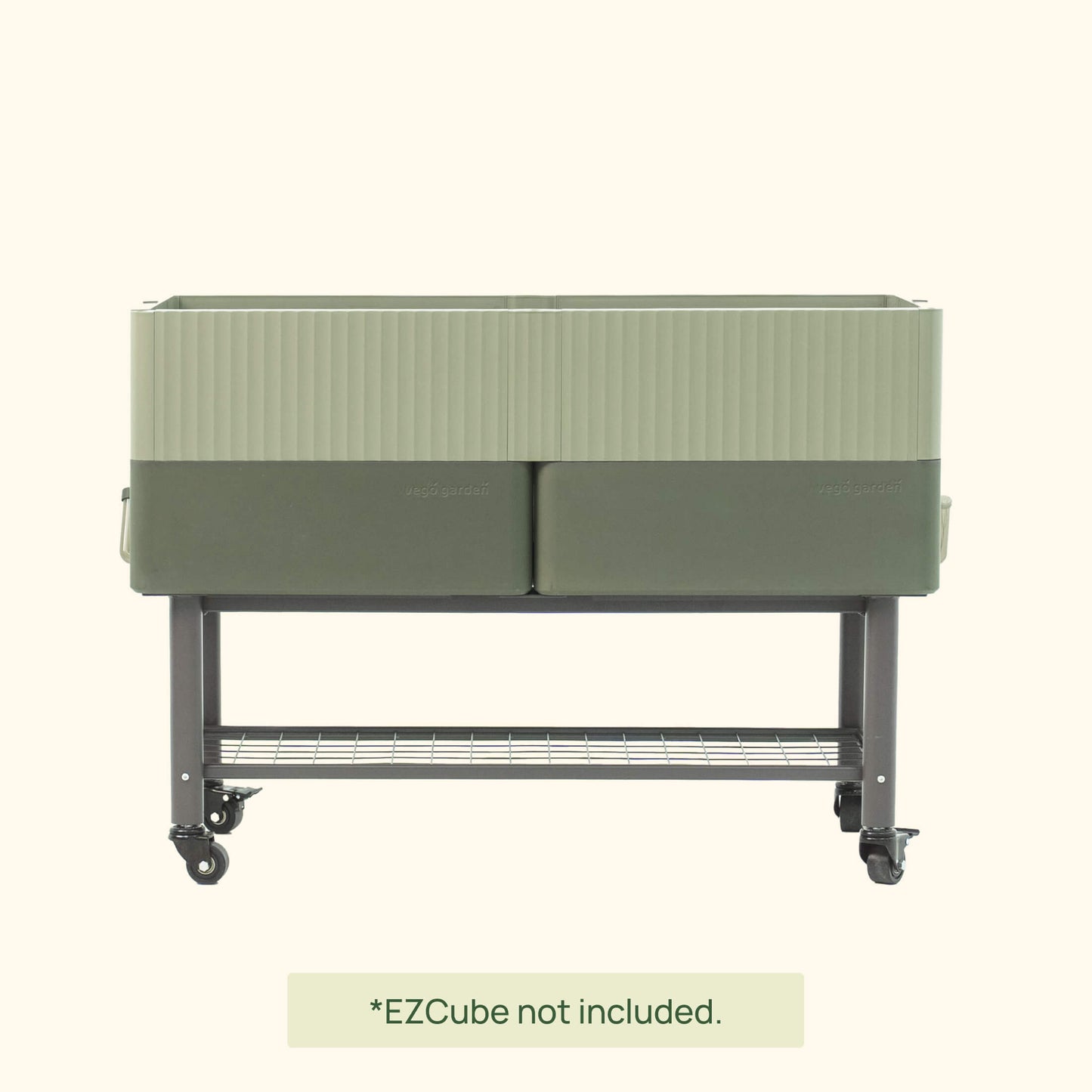EZCube Elevated Rolling Planter Cart