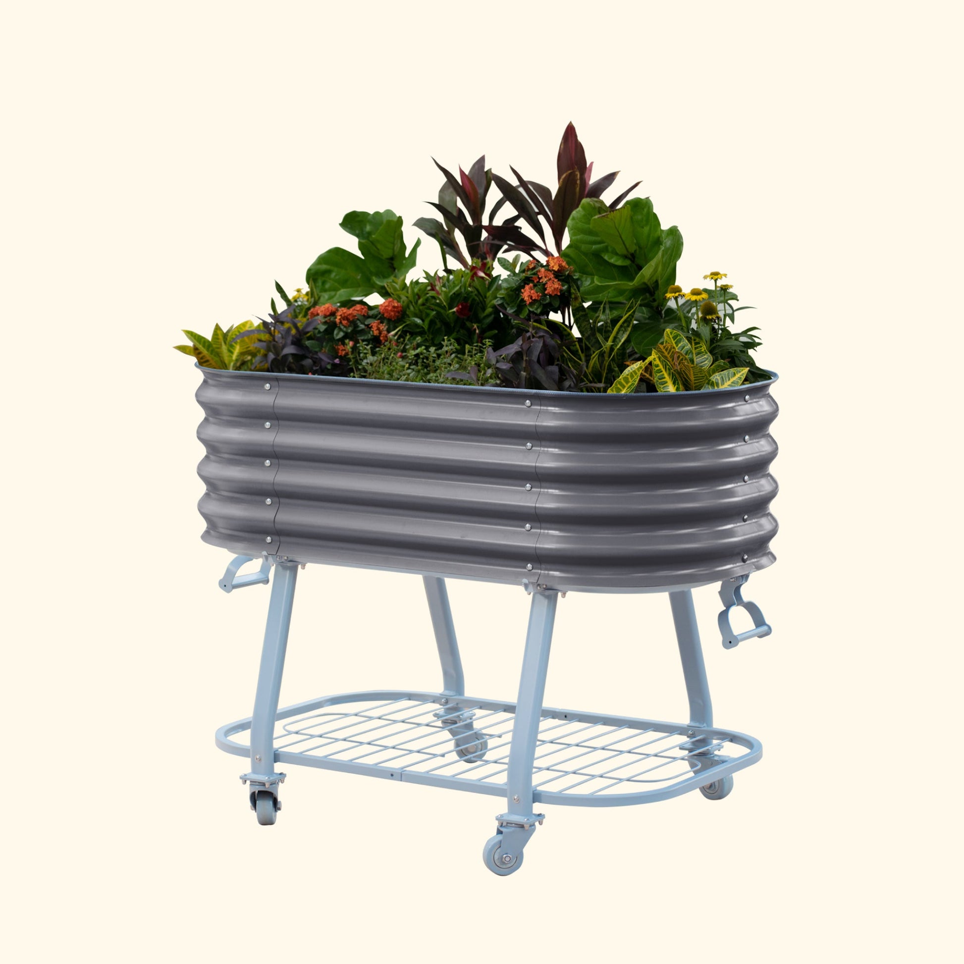 Vego Rolling Elevated Raised Garden Bed Self Watering - Tampa Home & Garden Store