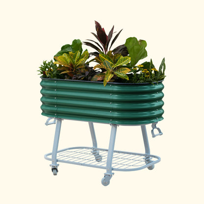Vego Rolling Elevated Raised Garden Bed Self Watering - Tampa Home & Garden Store