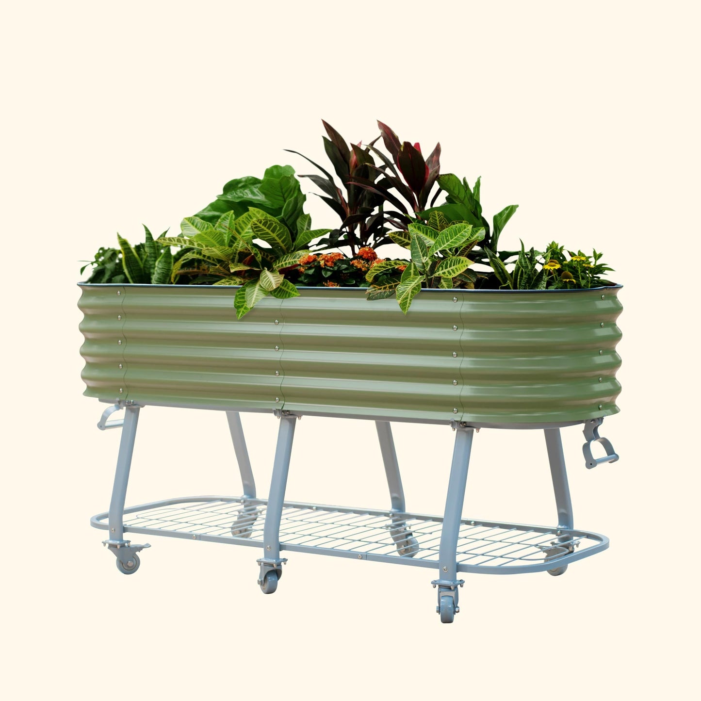 Vego Rolling Elevated Raised Garden Bed Self Watering - Tampa Home & Garden Store