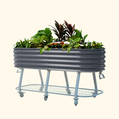Vego Rolling Elevated Raised Garden Bed Self Watering - Tampa Home & Garden Store